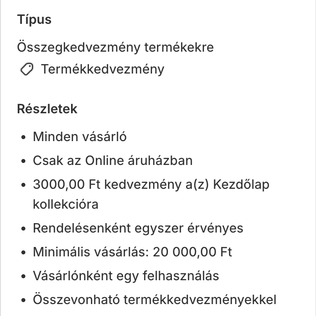 3000ft Hírlevél feliratkozói kedvezmény - Az én boltom